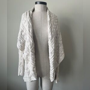 Elegant Cabi Cream Cable Knit Women's Sweater